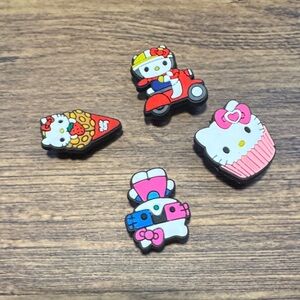 Hello Kitty Croc shoe charms - Pink, Red, Blue